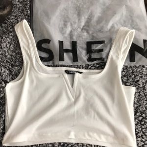 White crop tank